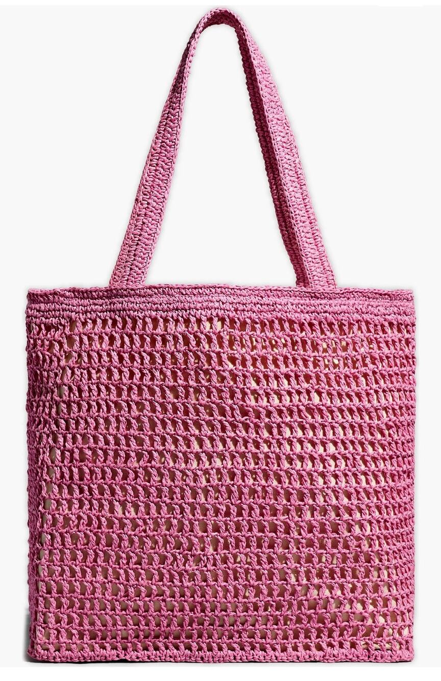 Madewell Crochet Raffia Medium Transport Tote